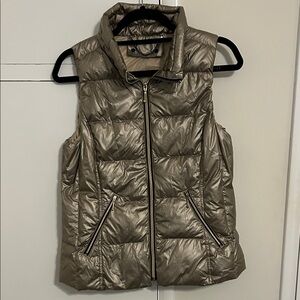 Gold Metallic Puffer Vest
